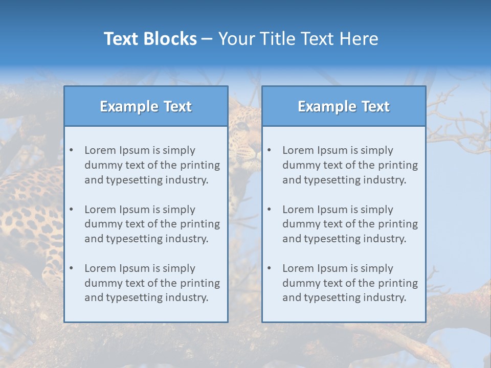 Safari Action Animal PowerPoint Template