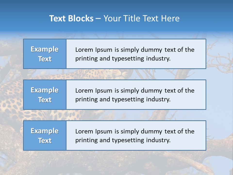 Safari Action Animal PowerPoint Template