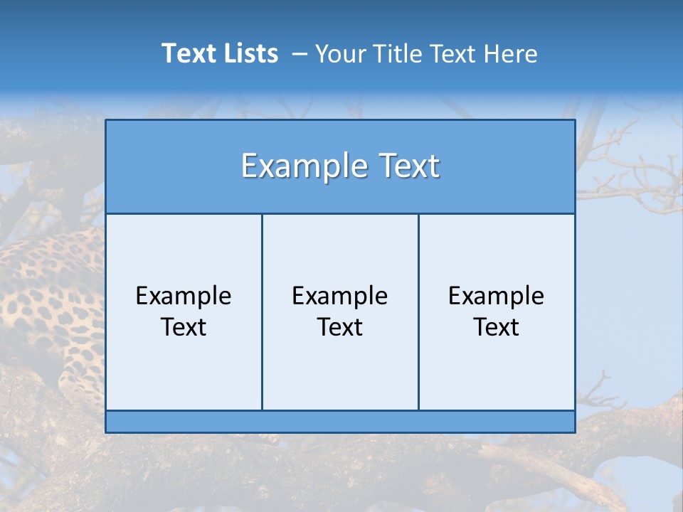 Safari Action Animal PowerPoint Template