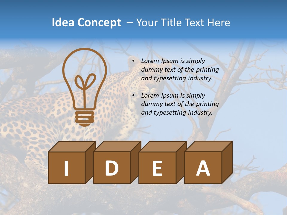 Safari Action Animal PowerPoint Template