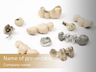 Scrap Teeth Dentist PowerPoint Template