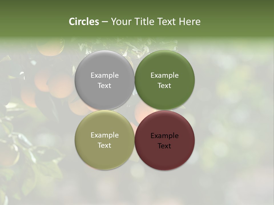 Orange Sweet Leaves PowerPoint Template