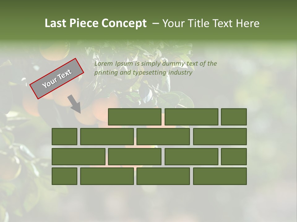 Orange Sweet Leaves PowerPoint Template