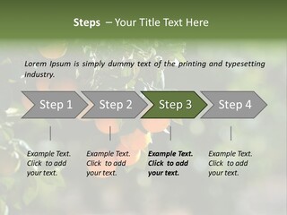 Orange Sweet Leaves PowerPoint Template