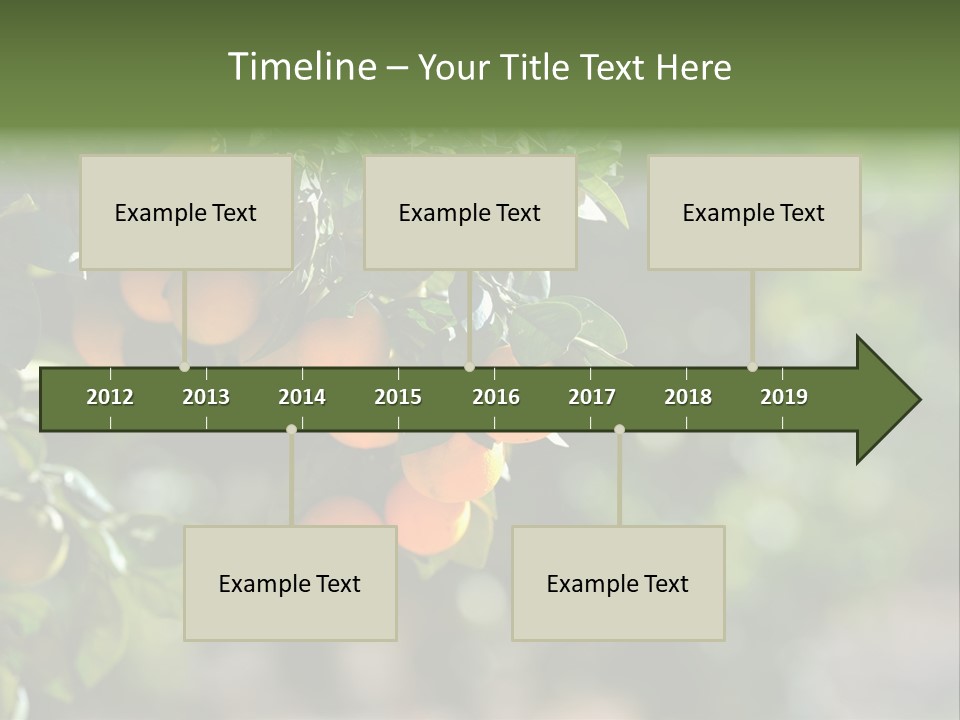 Orange Sweet Leaves PowerPoint Template
