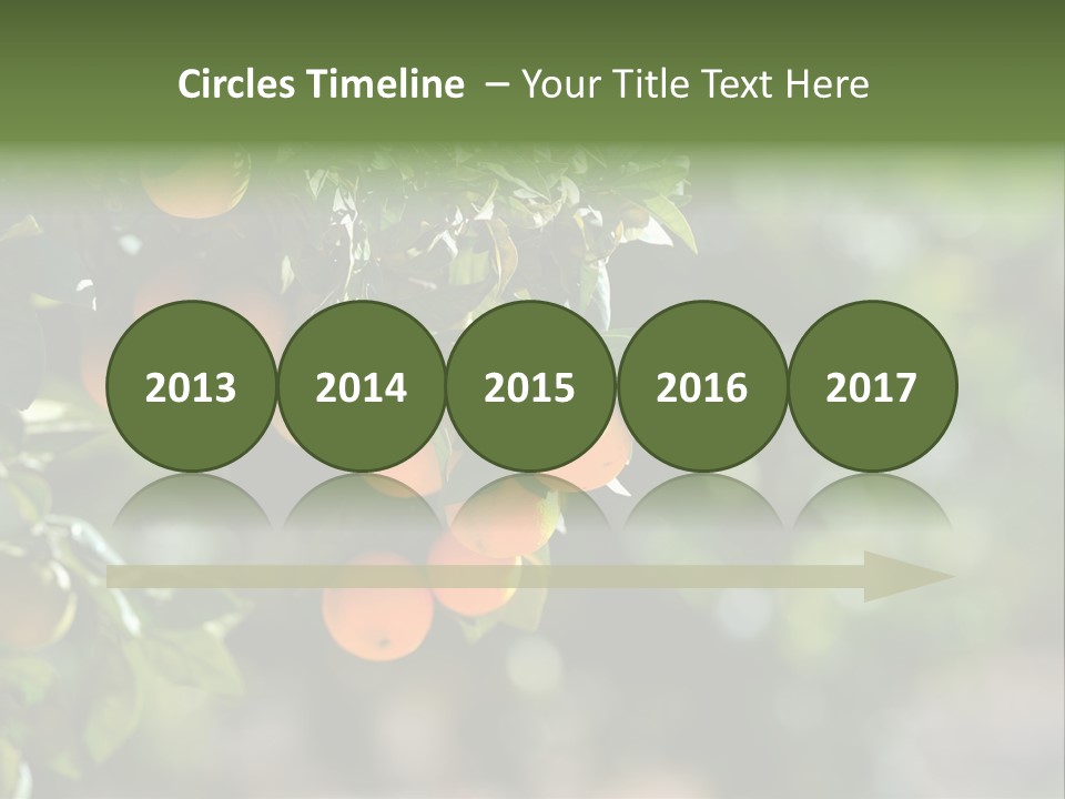 Orange Sweet Leaves PowerPoint Template