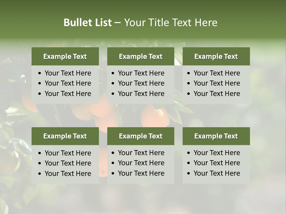 Orange Sweet Leaves PowerPoint Template