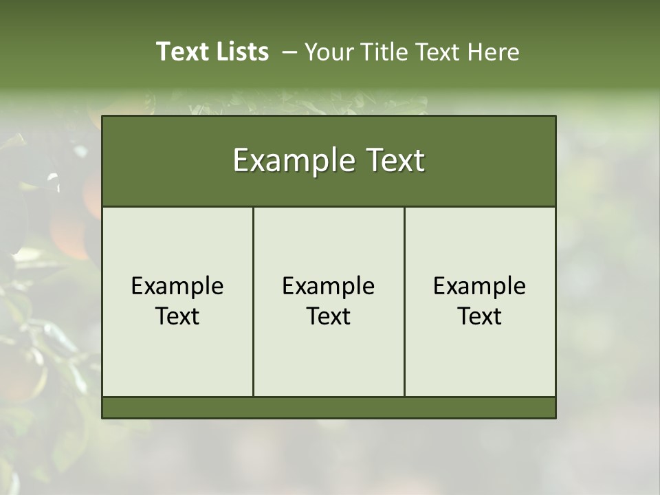 Orange Sweet Leaves PowerPoint Template