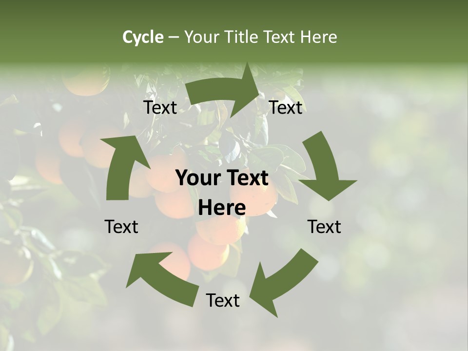 Orange Sweet Leaves PowerPoint Template