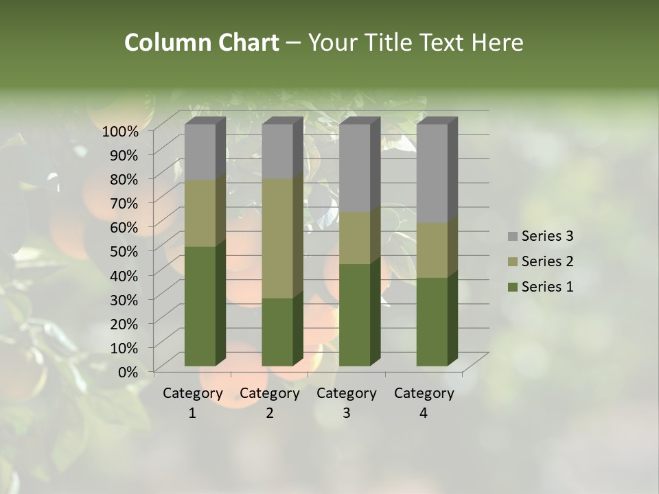 Orange Sweet Leaves PowerPoint Template