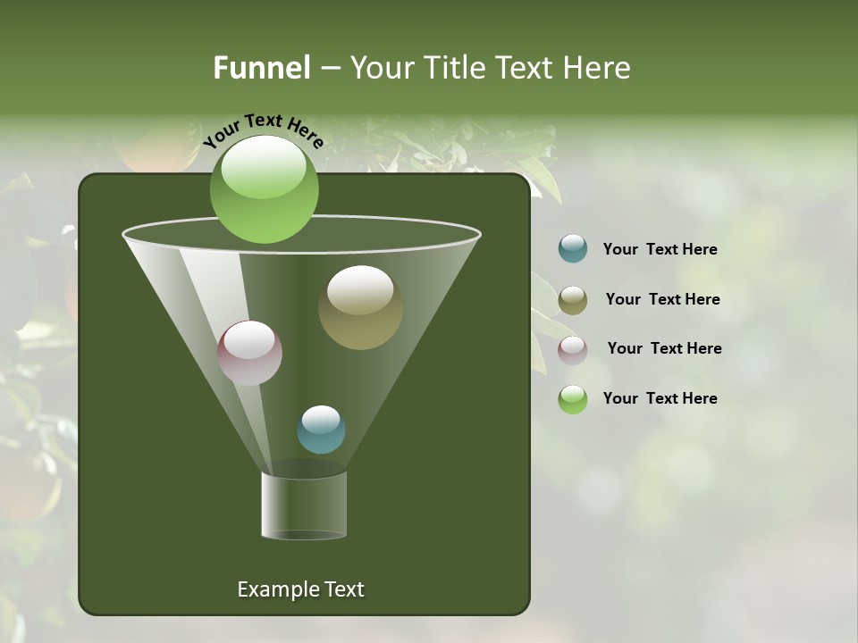 Orange Sweet Leaves PowerPoint Template