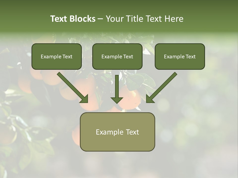 Orange Sweet Leaves PowerPoint Template