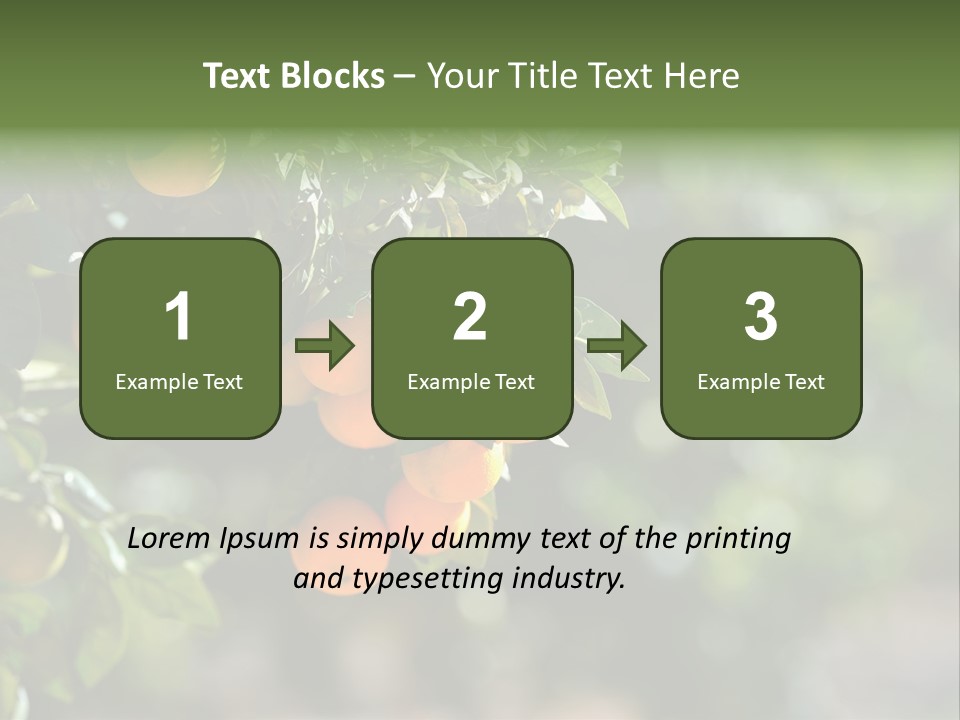 Orange Sweet Leaves PowerPoint Template