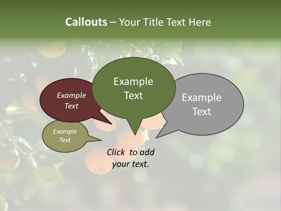 Orange Sweet Leaves PowerPoint Template