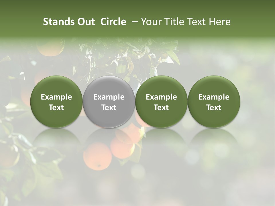 Orange Sweet Leaves PowerPoint Template