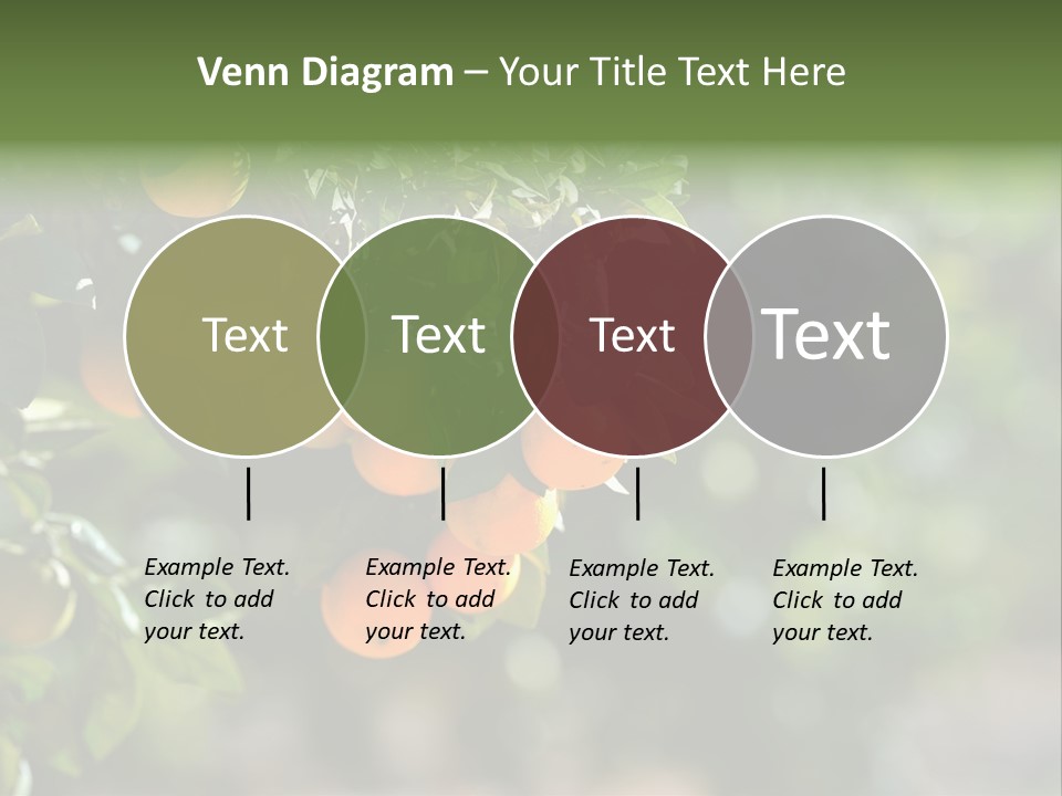 Orange Sweet Leaves PowerPoint Template