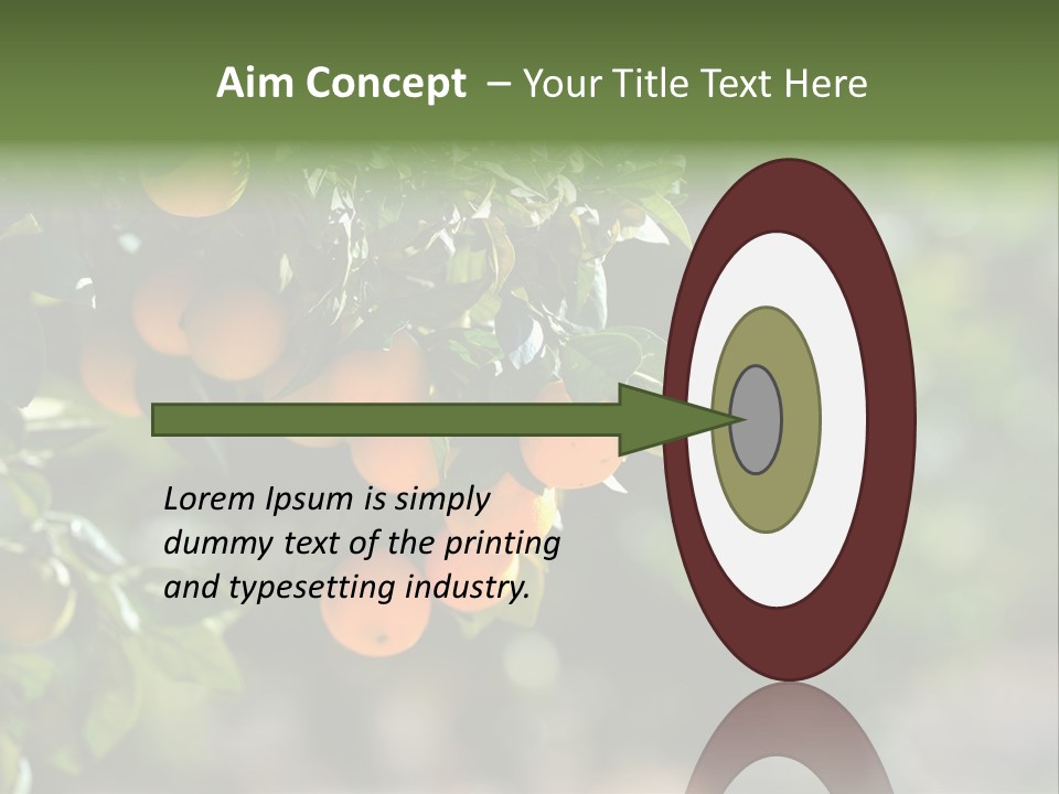 Orange Sweet Leaves PowerPoint Template