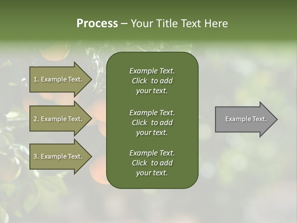 Orange Sweet Leaves PowerPoint Template