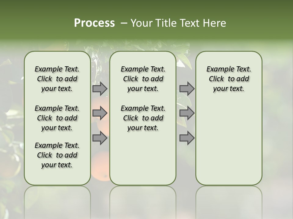 Orange Sweet Leaves PowerPoint Template