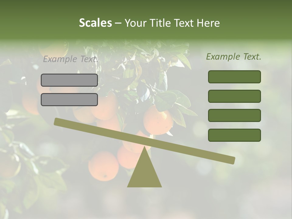 Orange Sweet Leaves PowerPoint Template