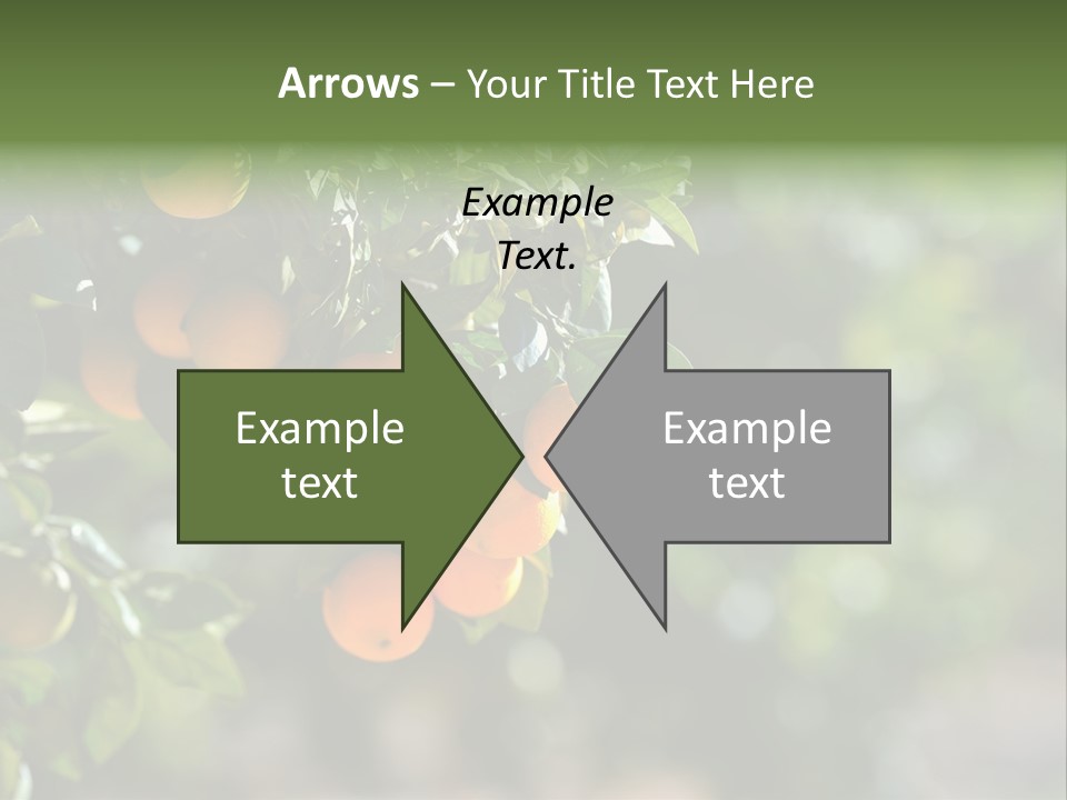 Orange Sweet Leaves PowerPoint Template