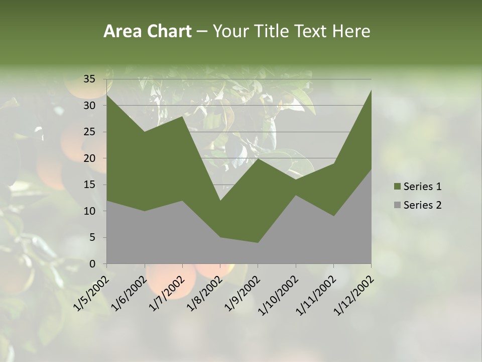 Orange Sweet Leaves PowerPoint Template