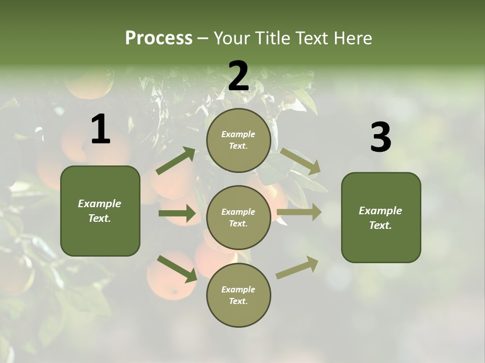Orange Sweet Leaves PowerPoint Template