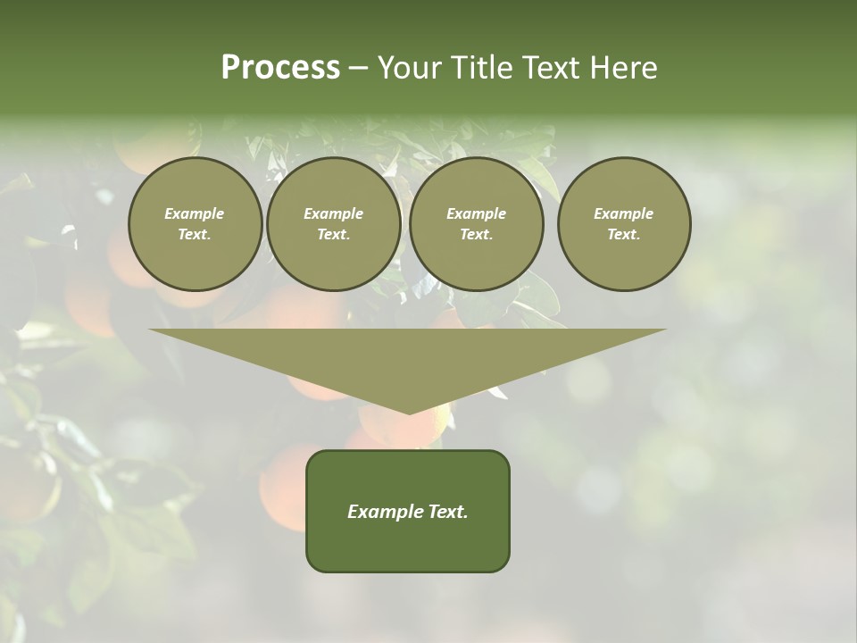 Orange Sweet Leaves PowerPoint Template