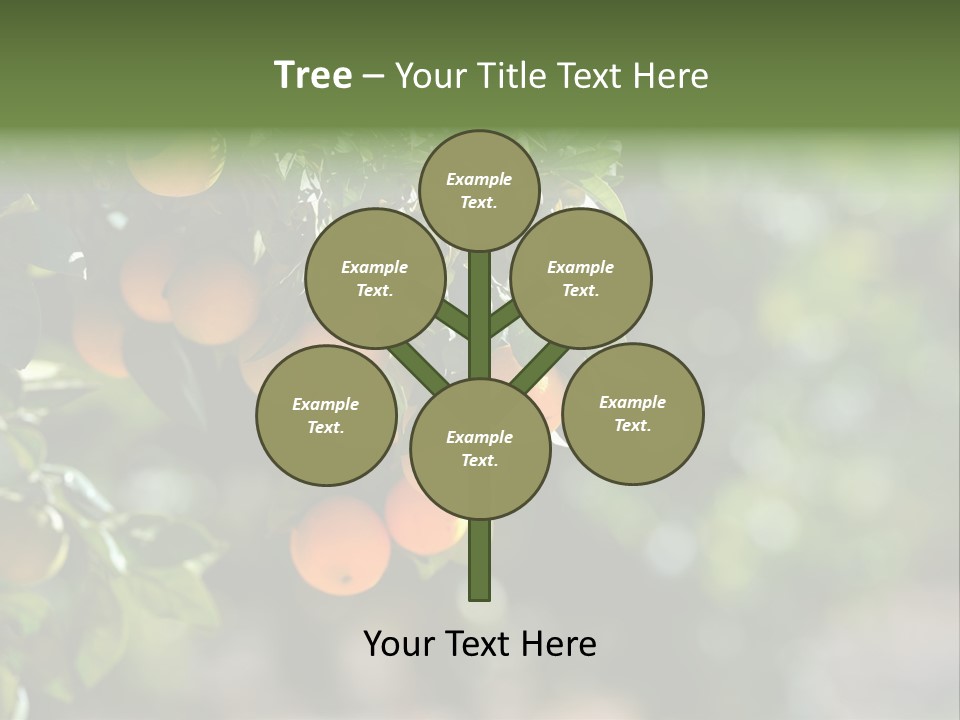 Orange Sweet Leaves PowerPoint Template