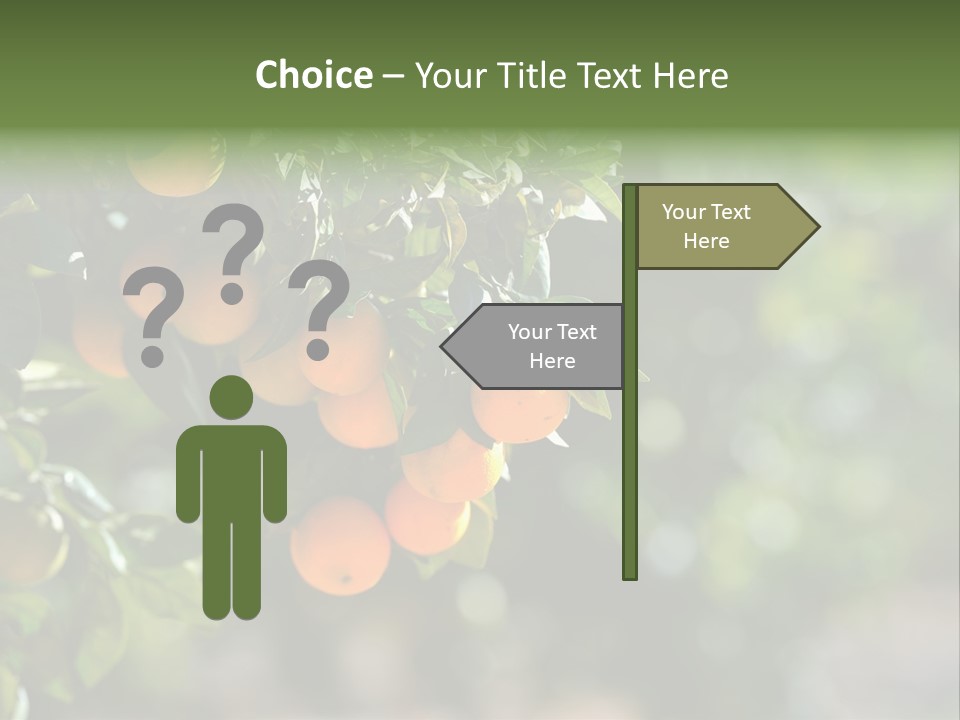 Orange Sweet Leaves PowerPoint Template