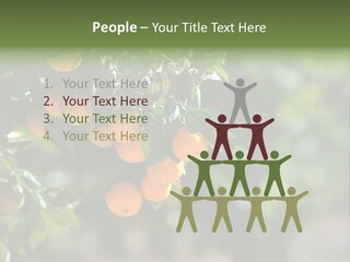 Orange Sweet Leaves PowerPoint Template