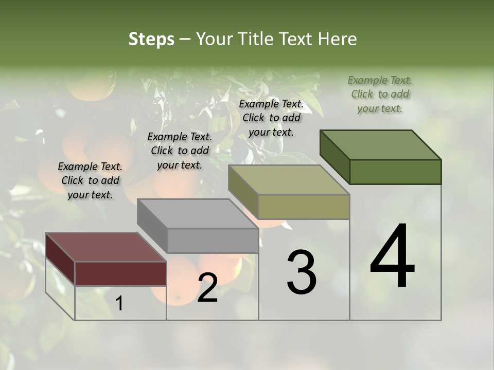 Orange Sweet Leaves PowerPoint Template