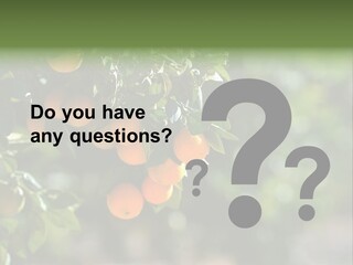 Orange Sweet Leaves PowerPoint Template