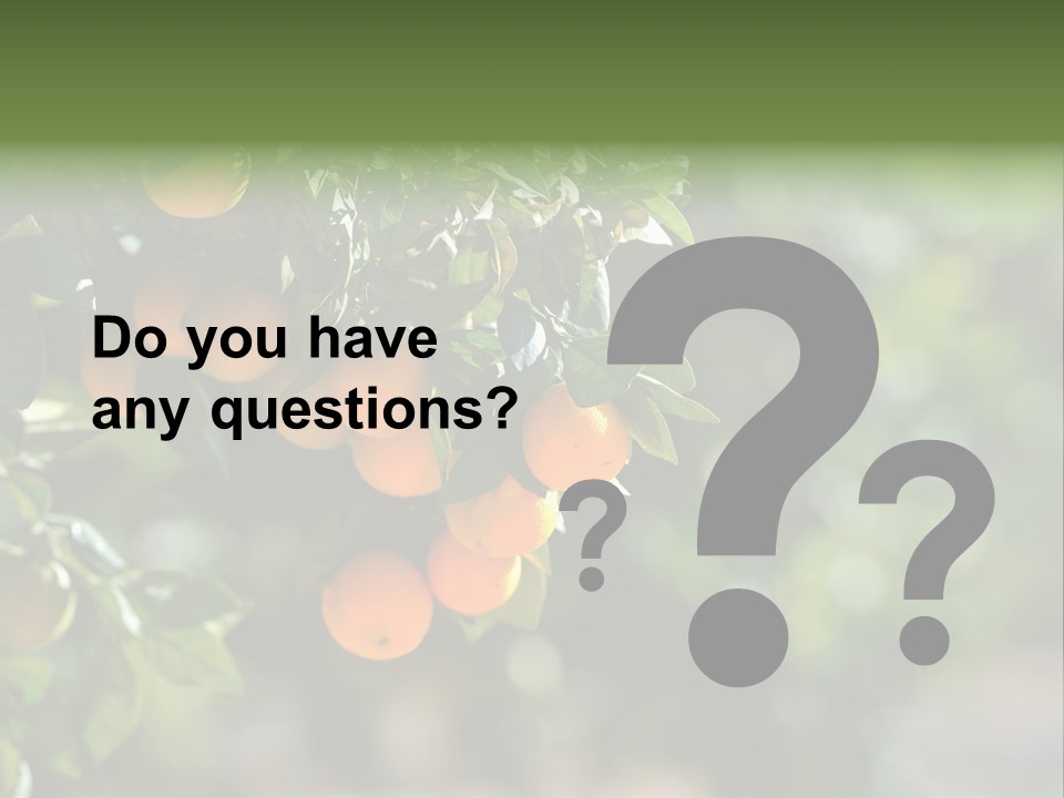 Orange Sweet Leaves PowerPoint Template