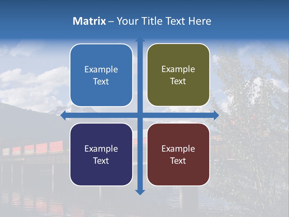Mountains Shipping Containers PowerPoint Template