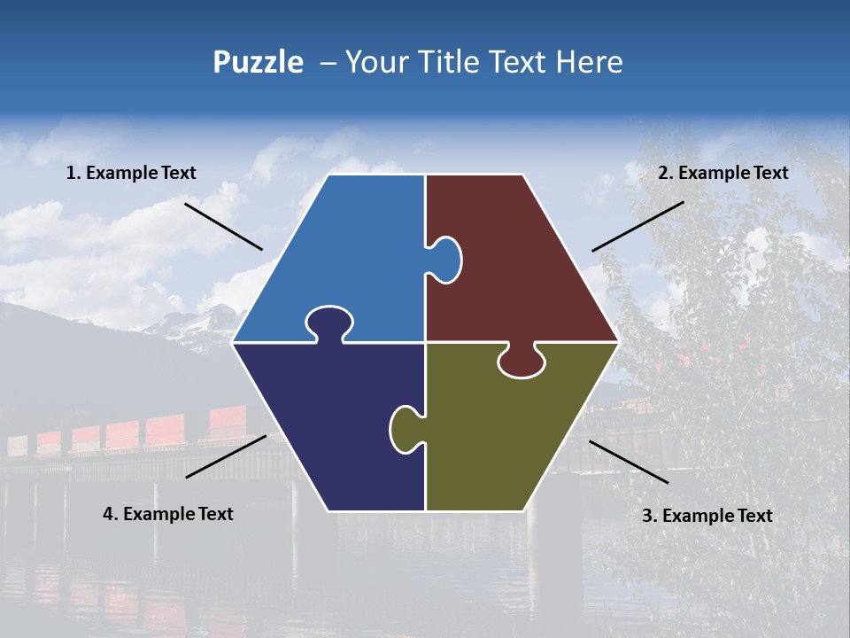 Mountains Shipping Containers PowerPoint Template