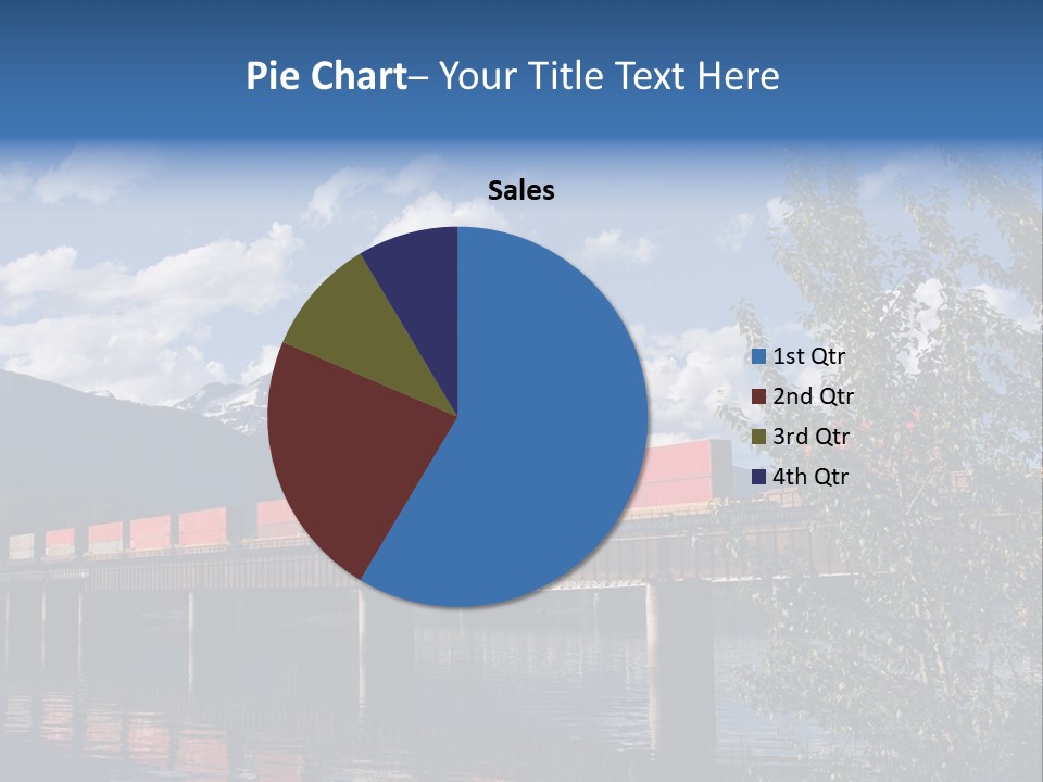 Mountains Shipping Containers PowerPoint Template