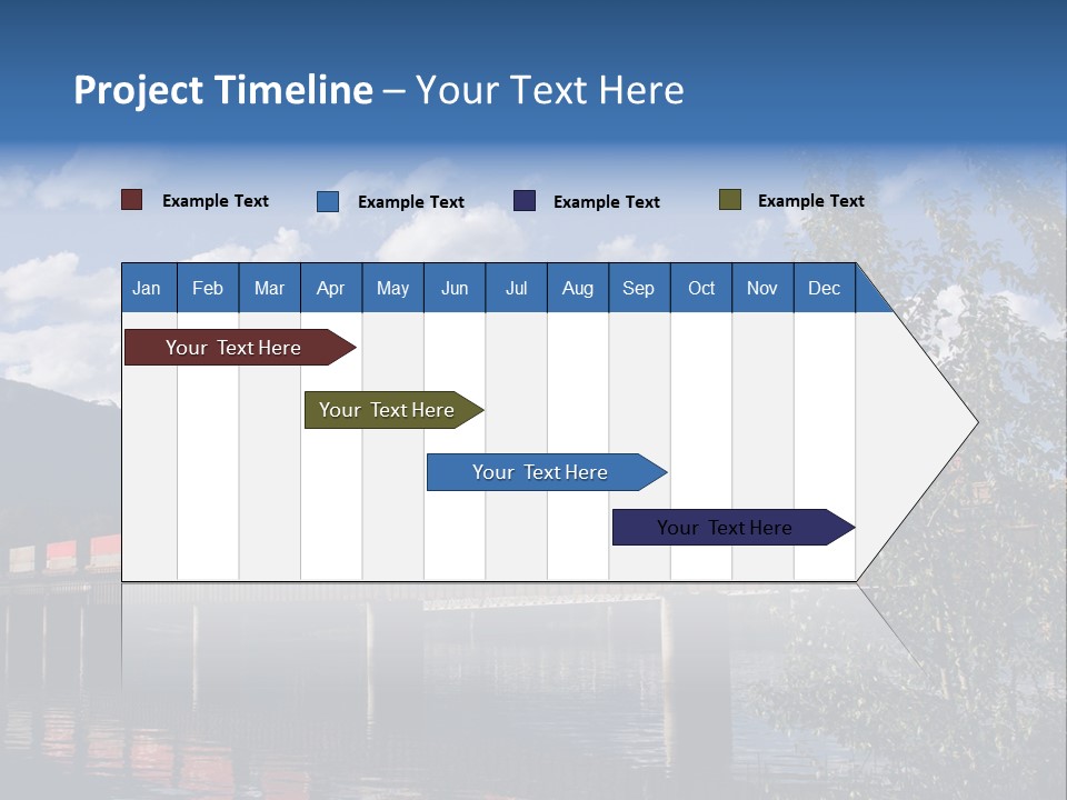Mountains Shipping Containers PowerPoint Template