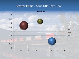 Mountains Shipping Containers PowerPoint Template