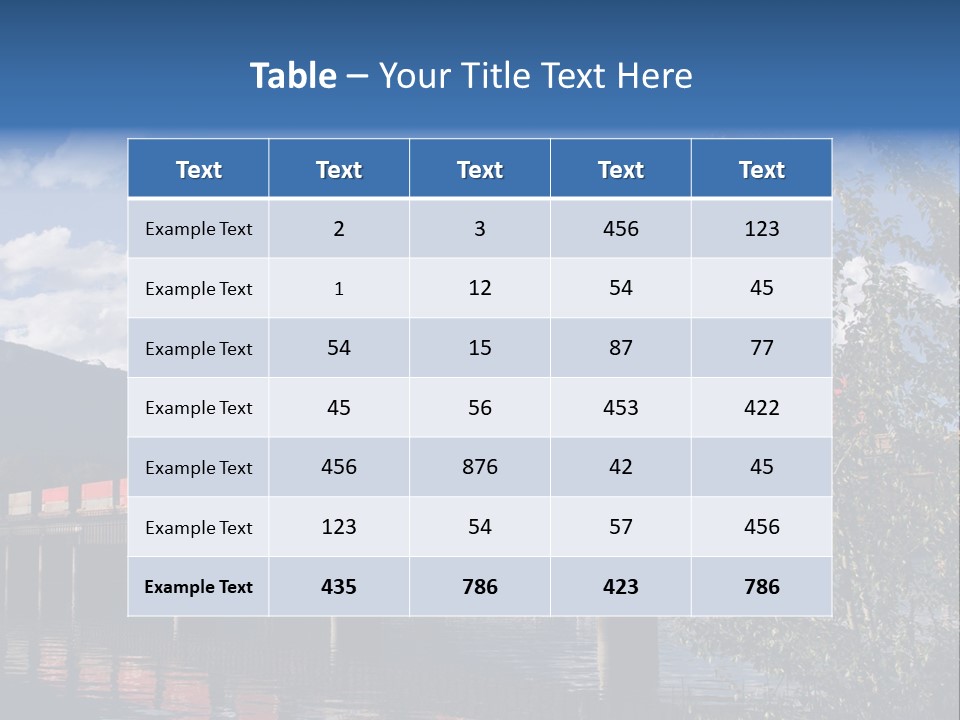 Mountains Shipping Containers PowerPoint Template