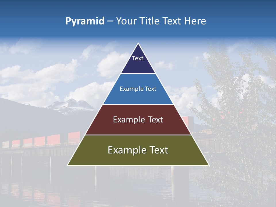 Mountains Shipping Containers PowerPoint Template