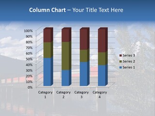 Mountains Shipping Containers PowerPoint Template