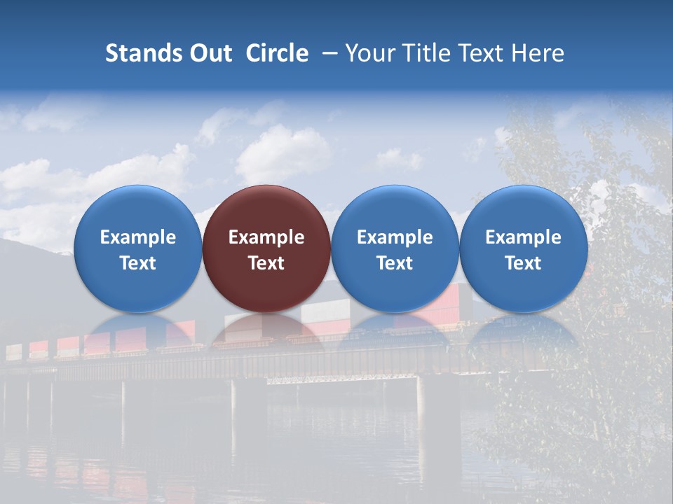 Mountains Shipping Containers PowerPoint Template