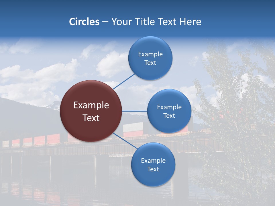 Mountains Shipping Containers PowerPoint Template