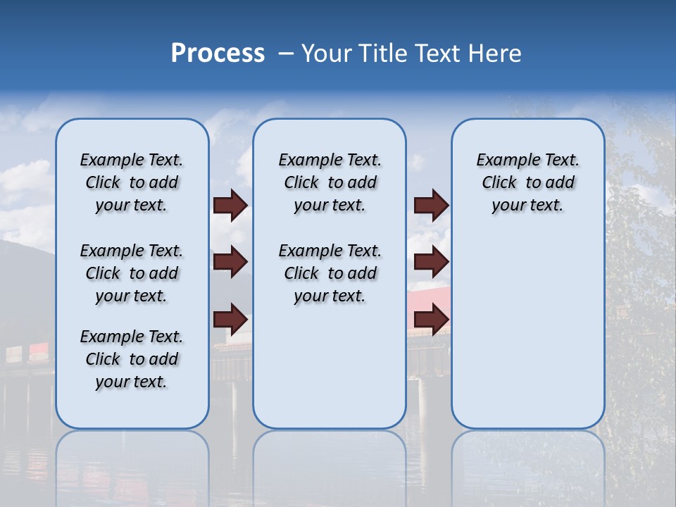 Mountains Shipping Containers PowerPoint Template