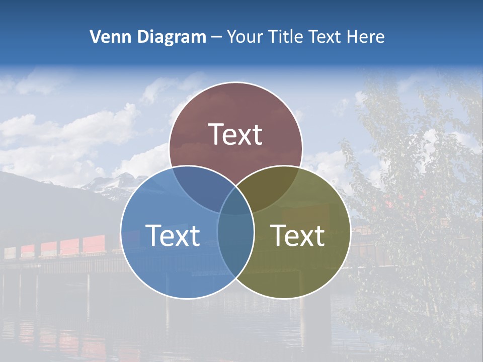 Mountains Shipping Containers PowerPoint Template