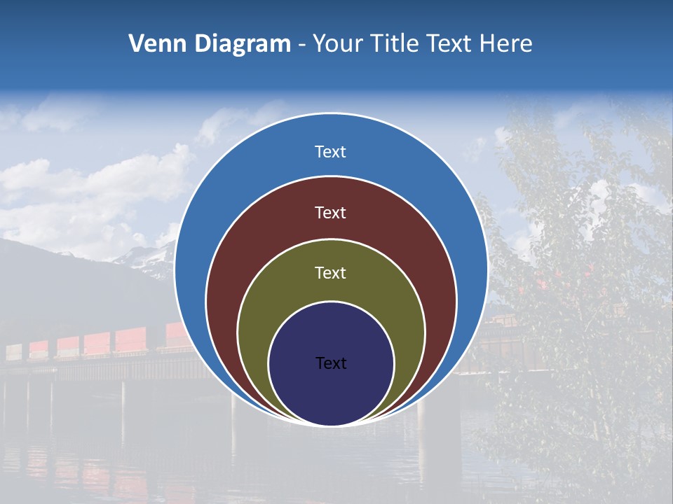 Mountains Shipping Containers PowerPoint Template