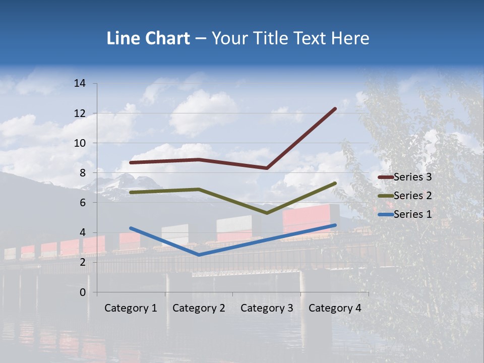 Mountains Shipping Containers PowerPoint Template