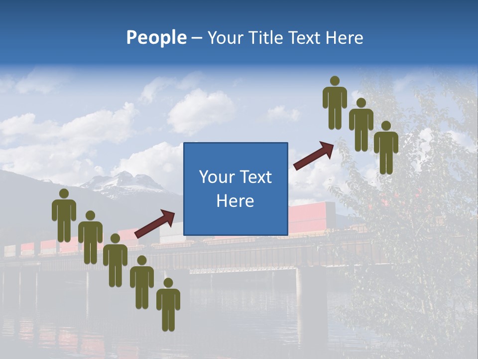 Mountains Shipping Containers PowerPoint Template