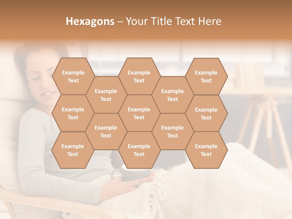 Chair Caucasian Lifestyle PowerPoint Template